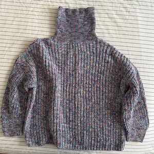 Anthropologie chunky knit turtleneck sweater